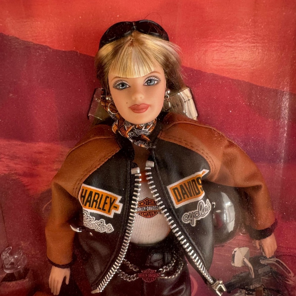 NEW Harley Davidson Motorcycles Mattel Barbie Doll 1999 Collector Edition - Picture 14 of 15